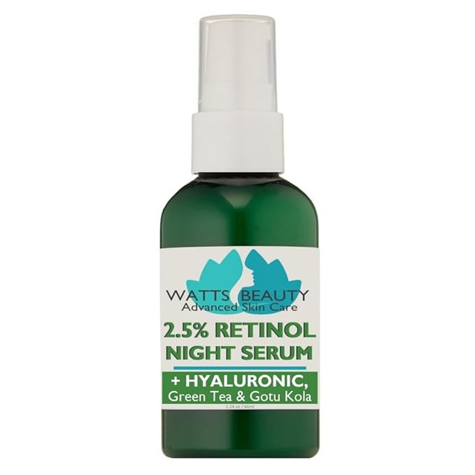 2.5% Retinol Serum Enhanced with 50% Hyaluronic Acid - Anti Aging Retinol for Fine Lines, Wrinkles, Blemishes, Large Pores & More - No Parabens, No Animal Testing or Ingredients (2.24oz)