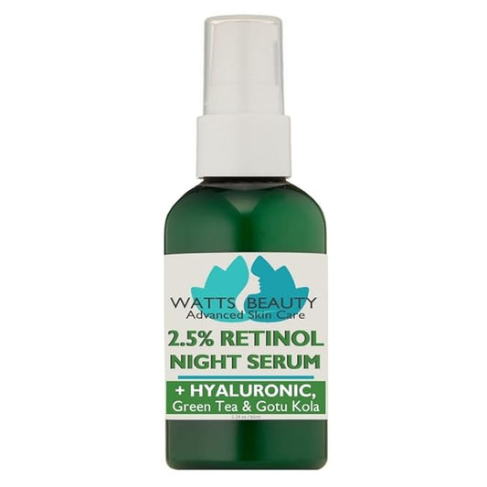 2.5% Retinol Serum Enhanced with 50% Hyaluronic Acid - Anti Aging Retinol for Fine Lines, Wrinkles, Blemishes, Large Pores & More - No Parabens, No Animal Testing or Ingredients (2.24oz)