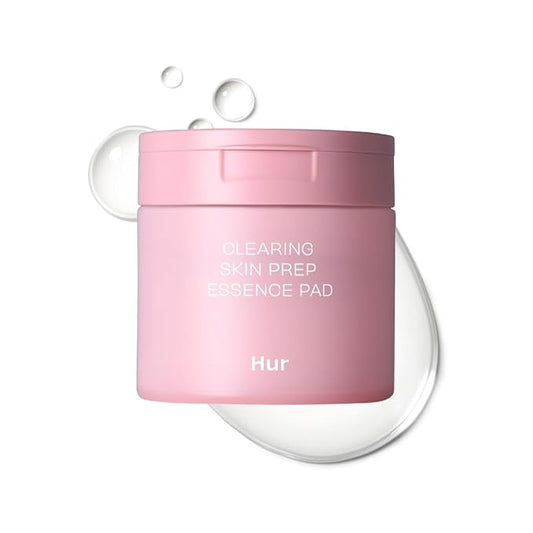 Clearing Skin Prep Essence Pad with AHA BHA PHA & Red Beet Extract, Exfoliating & Hydrating Korean Skincare, 140ml/70ea