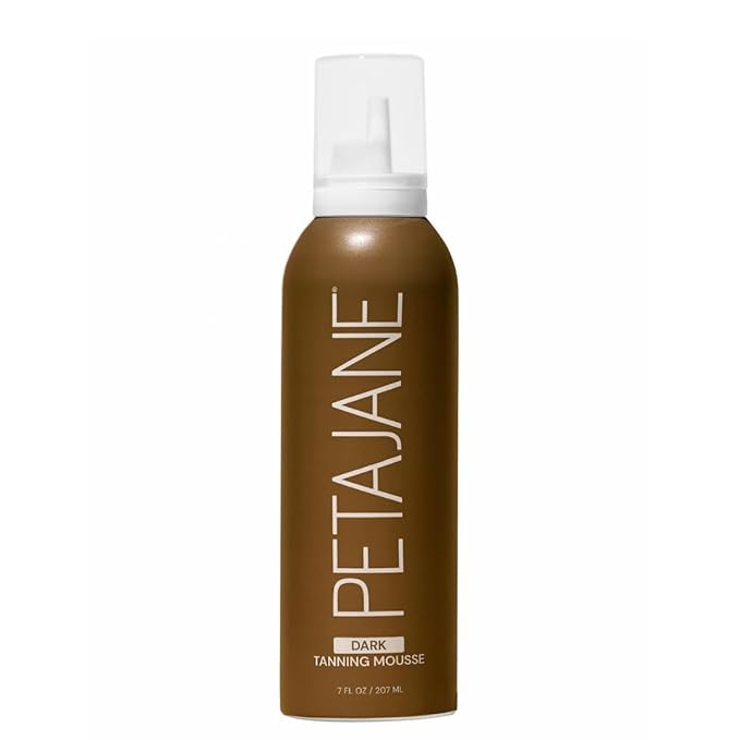 Dark Tanning Mousse 7oz - Made in the USA - Streak-Free, Lightweight, Non-Sticky, Fast-Absorbing, Vegan, Sunless Tanner for All Skin Types