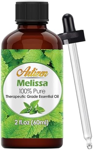 Artizen - Melissa Essential Oil 2 oz Pure Melissa Oil for Skin, DIY, Aromatherap - 60 ml