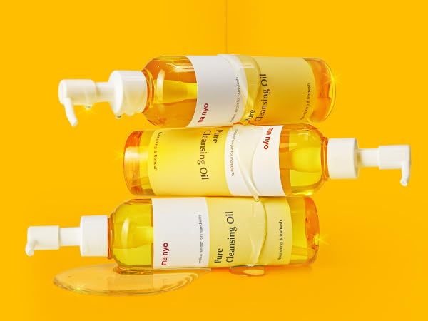 ma:nyo Pure Cleansing Oil 6.7 fl oz (200ml) Daily Makeup Remover & Blackhead melting with 14 Plant-Based Oils | Suitable for All Skin Types | Korean Skincare
