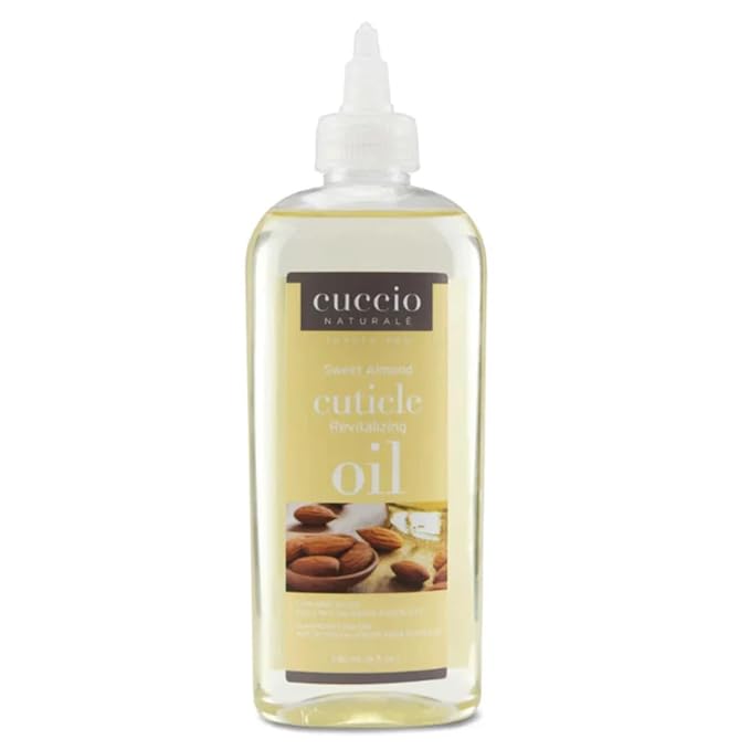 Cuccio Naturale Revitalizing Cuticle Oil 8 oz (Sweet Almond) – Nourishing Cuticle & Nail Oil with Sweet Almond Oil & Vitamin E for Dry, Brittle Nails and Cracked Cuticles