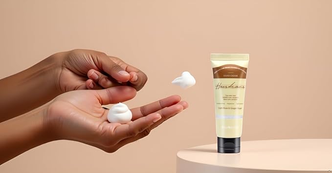 6 Pack Travel Size Hand Cream Set - 1 oz Moisturizing Lotion for Dry Cracked Hands, Light Rose & Ginger Sugar Scented Hand Lotion Gift for Women, Nurses, Teachers, Bridesmaids Gifts