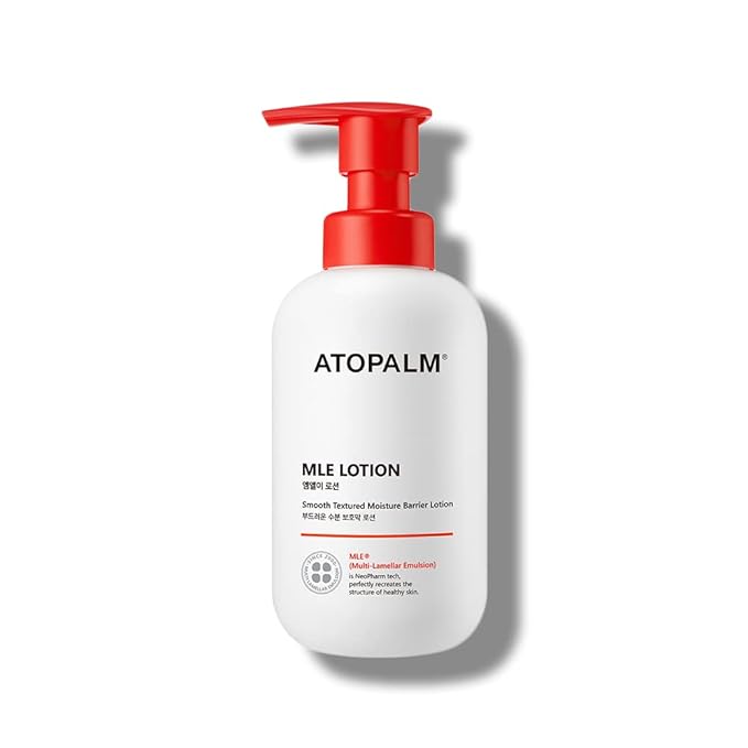 ATOPALM MLE Lotion 300ml 10.1 Fl Oz for Sensitive Skin, 48 Hours Long Hydration with Ceramide, Long-Lasting Moisturizing Baby Lotion, Strengthening Skin Barrier, Redness-Relief, Korean Skincare
