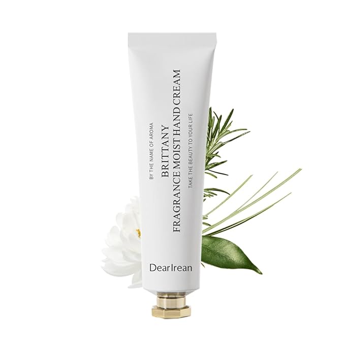 Dear Irean Fragrance Moist Hand Cream for Dry Cracked Hands with Multiple Hydrating Extracts and Long Time Lasting Moisturizing, Available In All Seasons, 1.18 Oz Tube (BRITTANY)