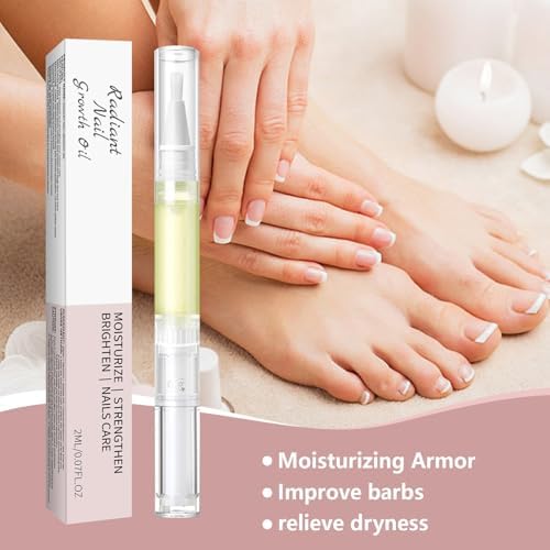 2PCS Cuticle Oil Pen， Nail Growth and Strengthener，Nail Growth Oil，Nail Hardener for Damaged nails