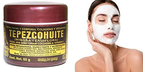 DEL INDIO PAPAGO Facial Night Skin Cream With Tepezcohuite 60g - Hydrates the Skin