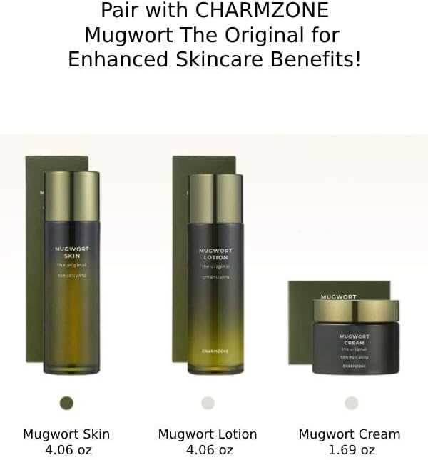 CHARMZONE Mugwort Skin The Original 4.06oz - Made with Mugwort Extract, Refreshing and Nourishing for Hydrated Skin