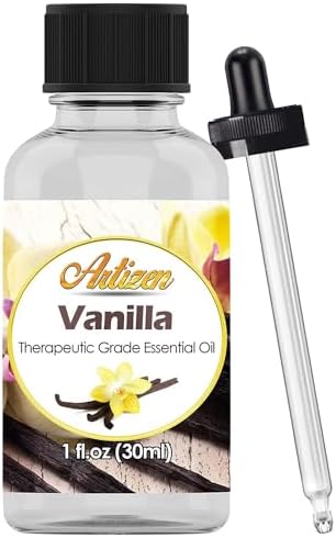 Artizen Vanilla Essential Oil – Therapeutic Grade – 1oz Bottle for Aromatherapy