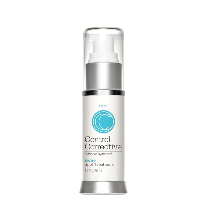 CONTROL CORRECTIVE Acne Spot Treatment, 1 Oz - Reduce & Treat Acne Breakouts, Potent Blend Of Lactic & Glycolic Acid, Exfoliating, Lightweight Gel, No Parabens Or Dyes, Calming Aloe Vera, Witch Hazel