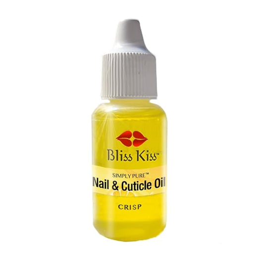 Bliss Kiss | Crisp Fragrance | Nail Oil Cuticle Dropper w/Vitamin E & Jojoba⏤Nail Strengthener Nail Growth Serum for Brittle Peeling Breaking Thin Nails | 0.5oz |