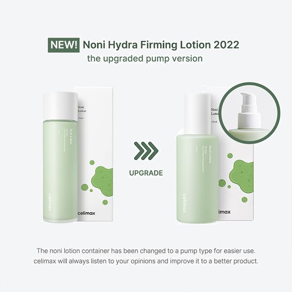 celimax Noni Hydra Firming Lotion | with Noni Extract & Hyaluronic Acid, Soothing Moisturizer for Hydrating, Face Moisturizing, For Dry & Sensitive Skin,150ml