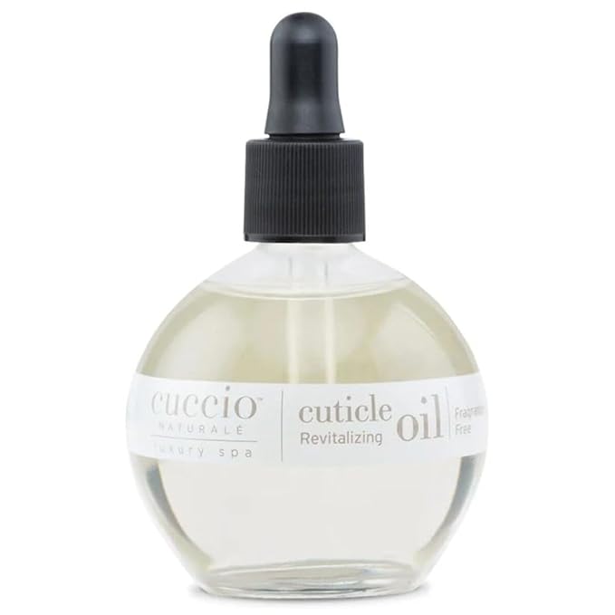 Cuccio Naturale Revitalizing Cuticle Oil - Hydrating Oil For Repaired Cuticles Overnight - Remedy For Damaged Skin And Thin Nails - Paraben/Cruelty-Free Formula - Fragrance-Free - 2.5 Oz