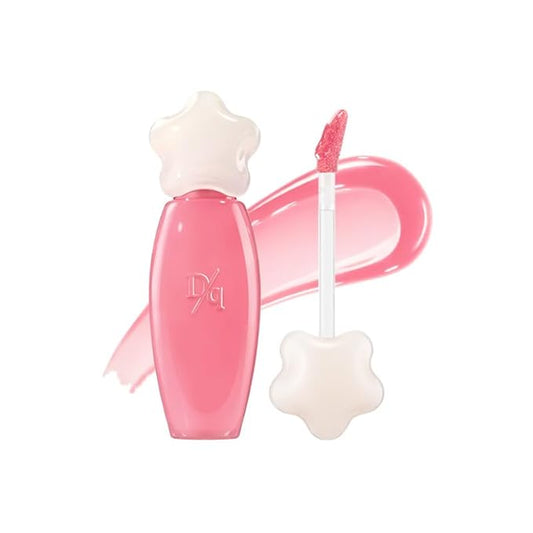 dasique Pure Water Lip Gloss #08 Creamy Pink 0.09 oz | Variety of Colors | Dewy Gloss | Buildable Gloss Tesxture | Non-Sticky | K-beauty