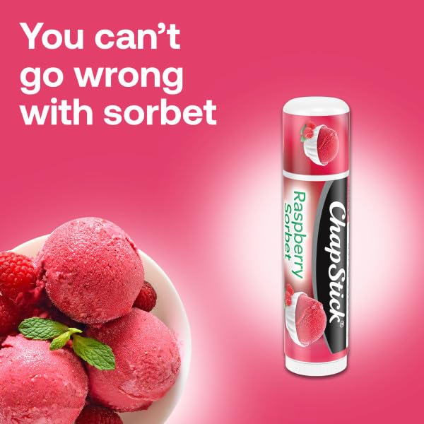 ChapStick Bulk Lip Balm Raspberry Sorbet, Lip Care Tubes, 0.15 oz, 144 ct case