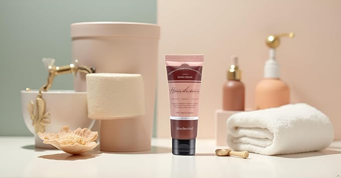 6 Pack Travel Size Hand Cream Set - 1 oz Moisturizing Lotion for Dry Cracked Hands, Red Tea & Leaves Scented Hand Lotion Gift for Women, Nurses, Teachers, Bridesmaids Gifts