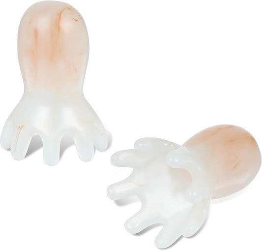 2Pcs Octopus Head Massager Comb, Protable Head Scratcher Massager Point Back Neck Scalp Tool Body Sculpting Contouring Tools Gift for Mother Sister Lover