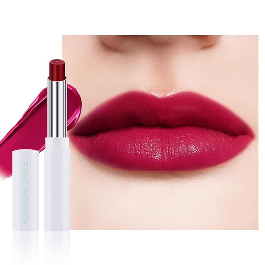 1Pcs Tinted Lip Balm Moisturizing Lipstick – Waterproof Hydrating Matte Lip Balm for Women, Creamy Natural Color Stain for Dry Lips,Soft Matte Finish with Subtle Scent (#12 Berry Rose Red)