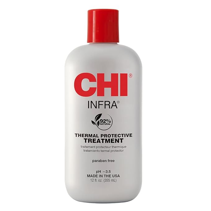 CHI Infra Thermal Protective Treatment, Hair Serum For Protecting Color & Adding Superior Shine & Softness, Hydrating Formula, Sulfate-free, 12 Oz