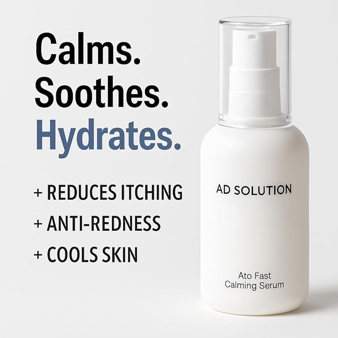 Ato Fast Calming Serum for Sensitive & Eczema-Prone Skin Instant Relief from Itch, Redness & Flare-Ups Powered by Cica & Panthenol 1.69 Fl Oz