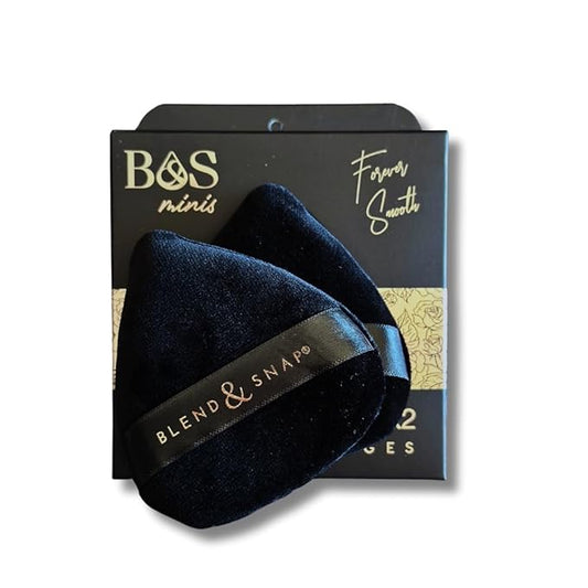 Blend & Snap Mini Makeup Sponge (2 pack) – Small Beauty Blender for Concealer, Contour & Under Eyes | Use Dry | Soft, Reusable, Travel-Friendly Precision Blender