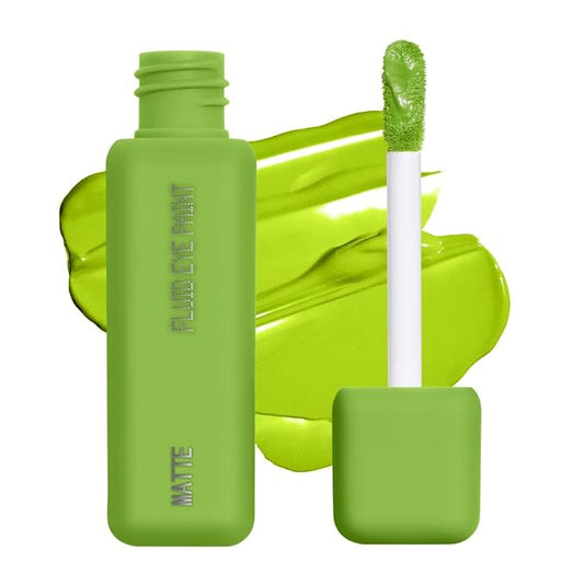 about-face Matte Fluid Eye Paint Vertigo Flowers – High-Pigment Liquid Eyeshadow, Long-Lasting, No-Budge Matte Finish, Vegan & Cruelty-Free (Bright Green)