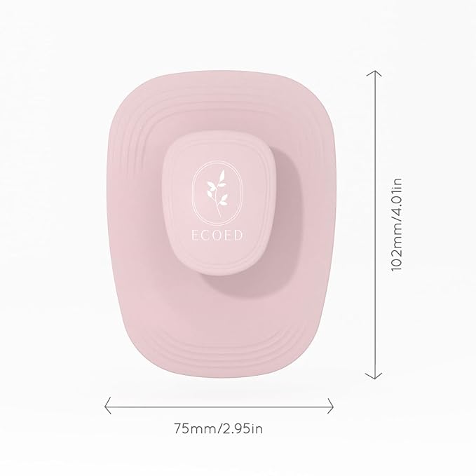 2 PC Scalp Massager Shampoo Brush, ECOED Scalp Scrubber & Exfoliator for Dandruff Removal, Wet & Dry and Detangler for Men and Women, Suitable for Short Medium Hair (Pink)