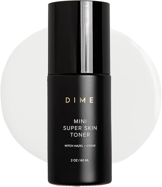 DIME Beauty Mini Super Skin Toner, Alcohol-Free Witch Hazel Toner, Travel-Size with Cucumber Extract, 2 oz / 60 ml
