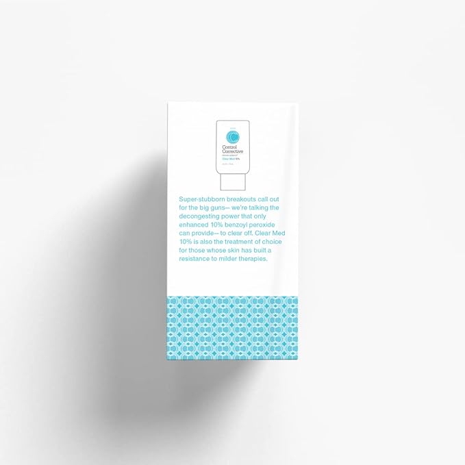 CONTROL CORRECTIVE Clear Med 10% Acne Treatment Lotion, 2.5 Oz - Helps Clear & Control Breakouts, Benzoyl Peroxide, 3% Sulfur To Improve Efficacy And Dry Up Blemishes