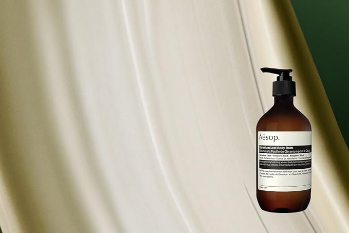 Aesop Geranium Leaf Body Balm | Skin Softening, Hydrating Body Balm | Nut Oils, Geranium Leaf and Citrus Extracts | 16.9oz / 500mL