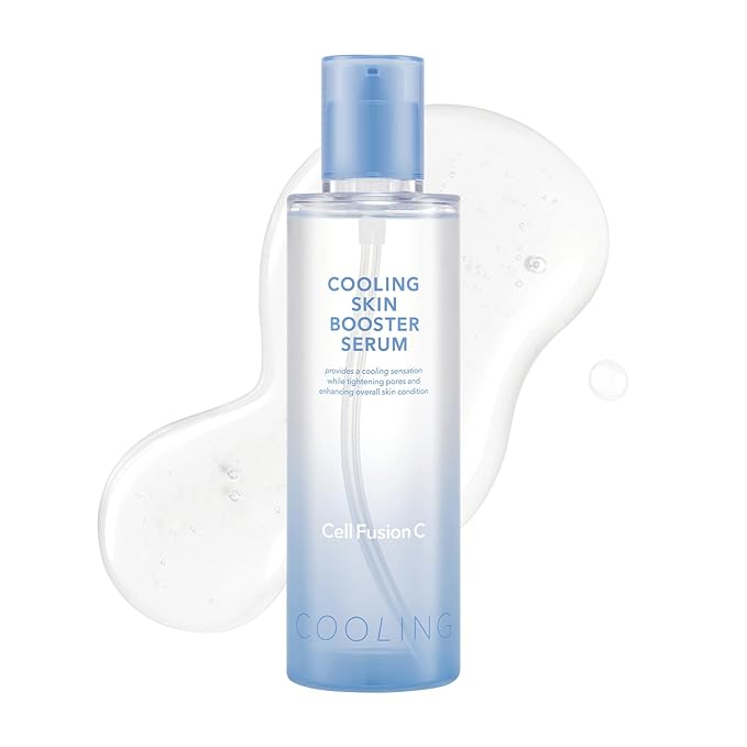 Cell Fusion C Cooling Skin Booster Serum, Hydrating First Serum for Pore Care and Cooling, Nano Hyaluronic Acid + Green Caffeine, 5.07 fl.oz / 150ml