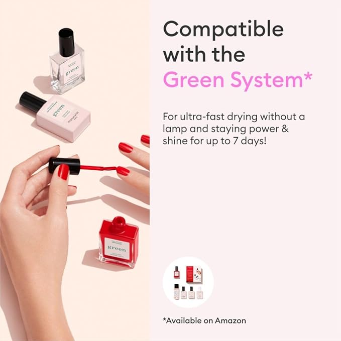 Manucurist - Green Sunshine Nail Polish Top Coat - Vegan Top Coat - 12-Free - Plant-Based Ingredients (69%) - Made in France - 0.5 fl oz