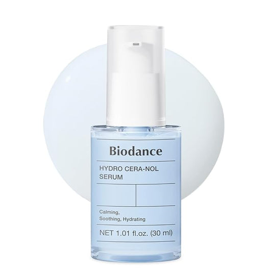 BIODANCE Hydro Cera-Nol Serum, Hydrating, Quick Soothing Effect, Redness Reducing, Hydration Boost Serum for Sensitive Skin, Korean Skincare | 1.01 fl.oz x 1 ea