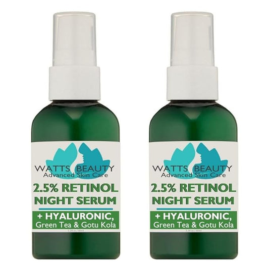 2.5% Retinol Serum with 50% Hyaluronic Acid - Anti Aging, Fine Lines, Wrinkles, Blemishes, Large Pores - No Parabens, No Animal Testing - 4.48oz