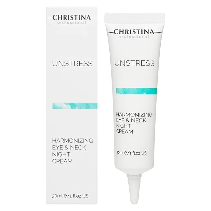 '-CHRISTINA- Unstress Harmonizing Eye & Neck Night Cream with Retinol | Overnight Skin Repair | Eye Cream Revitalizes, Nourishes, and Hydrates your Skin 1 fl. oz (30 ml)