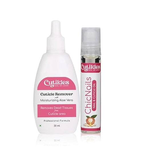 CutiCouple - Combo Pack of Cuticle Remover & Cuticle Oil - 1.33 Fl oz