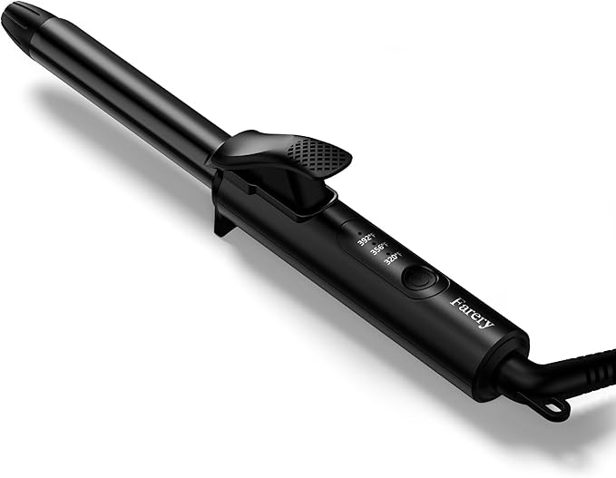 1/2 Inch Ceramic Mini Hair Curler with 3 Adjustable Temp, Dual Voltage, Travel Curling Iron for Short Hair, Infused with Keratin & Argan Oil, Storage Bag