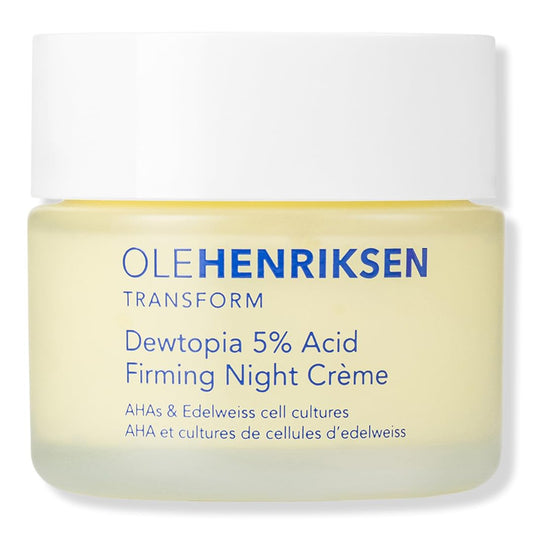 Ole Henriksen Dewtopia Firming Night Cream with AHA and Edelweiss Full Size 50ml 1.7 Fluid Ounces