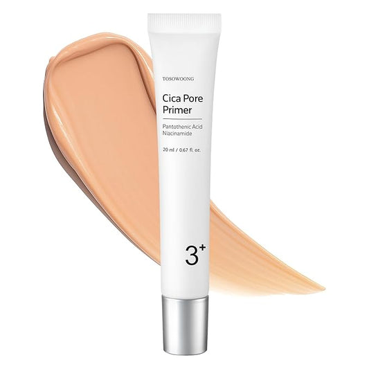 Cica Pore Primer, Face Primer, Pore Minimizer, Matte Finish Blurring Primer for Oily Skin, Sebum Control, Smooths Fine Lines & Wrinkles, Long-lasting Makeup, K Beauty, 20ml / 0.67 fl. oz.