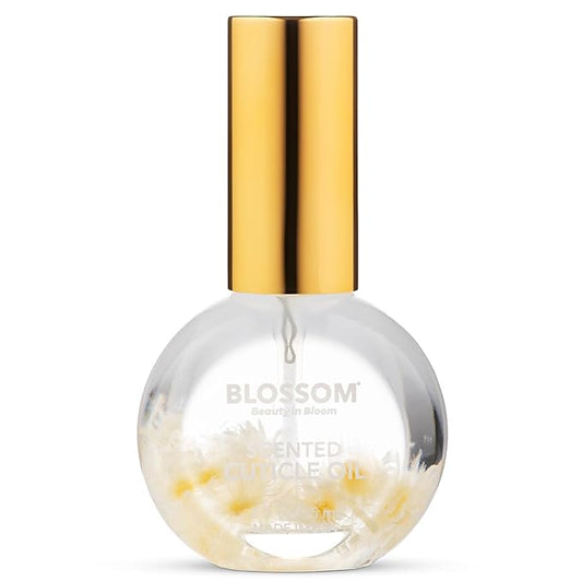 Blossom Cuticle Oil for Nails, Hydrating, Moisturizing, Gourmand Scented Nail Oil Cuticle Care, Infused with Real Flowers, Made in USA, 0.5 fl. oz, Glazed Donut