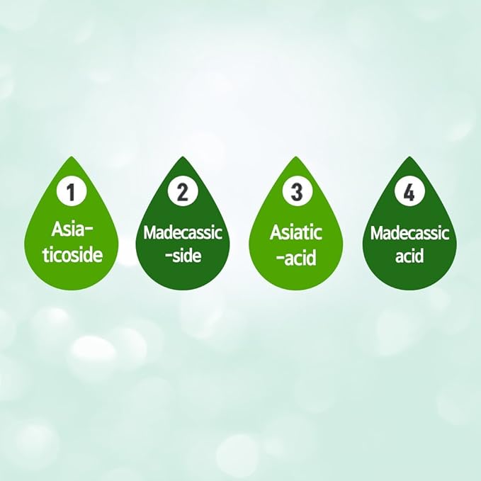 CRAZY SKIN Centella Tica Ampoule Serum 3.4 fl. oz. (100ml) - Natural Ingredients for Damaged, Troubled & Sensitive Skin, Redness Relief, Madecassic Acid Facial Serum Made in Korea