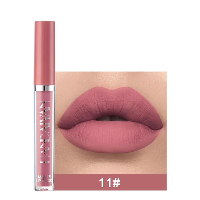 BestLand 3Pcs Matte Liquid Lipstick Set for Women - 24H Transfer-Proof, Moisturizing & Non-Sticky Lip Gloss I Soft Peach, Dusty Plum, Muted Rose I Vegan + Cruelty-Free for Daily & Party