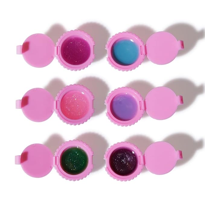 12 Pcs Cupcake Lip Gloss for Girls Party Favors Lip Balm Set Assorted Fruity Favors Cute Cupcake Designs Birthday Gift