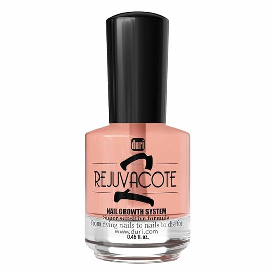 Duri Rejuvacote 2 Nail Growth System Sensitive Formula - Nail Hardener and Strengthener for Brittle, Breaking, Splitting Nail Repair - 0.45 Fl Oz (Pack of 1)