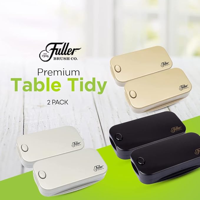Fuller Brush Premium Table Tidy - Portable Handheld Crumb Remover Sweeps Crumbs & Dry Spills on Fabric Tablecloth Placemats & Tabletop Surfaces Comes in 3 Colors Available in Singles & Packs of 2 or 6