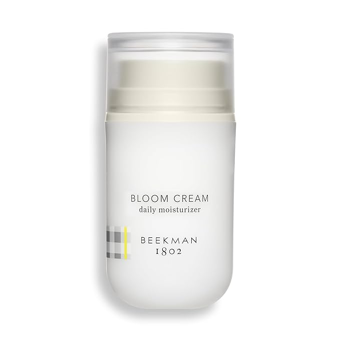 Beekman 1802 Bloom Face Cream, Goat Milk Moisturizer - Hydrates, Nourishes & Restores Skin Barrier - Infused with Epsom Salt & Niacinamide - Safe for All Skin Types - Fragrance-Free, Cruelty-Free