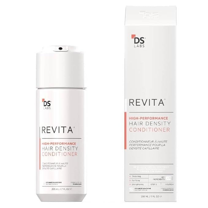 DS Labs Revita Conditioner - High-Performance Hair Density Conditioner, Strengthening, Thickening & Volumizing, Fuller, Healthier-Looking Hair, Sulfate & Silicone Free, For Men & Women, 205mL