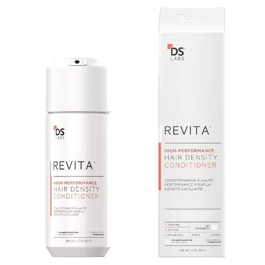 DS Labs Revita Conditioner - High-Performance Hair Density Conditioner, Strengthening, Thickening & Volumizing, Fuller, Healthier-Looking Hair, Sulfate & Silicone Free, For Men & Women, 205mL