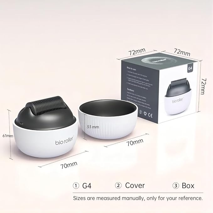 Derma－Roller derma Face Body Roller G4 -Beard Roller For Women & Men 0.25mm